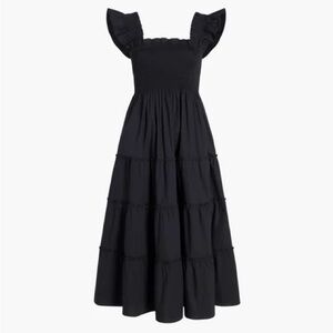 Hill House The Ellie Nap Dress Black Cotton S